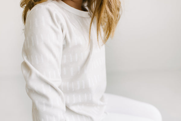 ORGANIC Lines Sweatshirt | latte