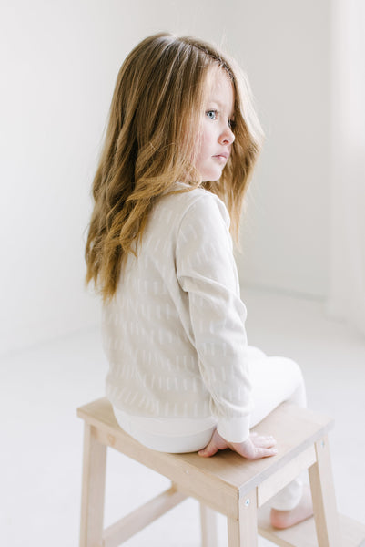ORGANIC Lines Sweatshirt | latte