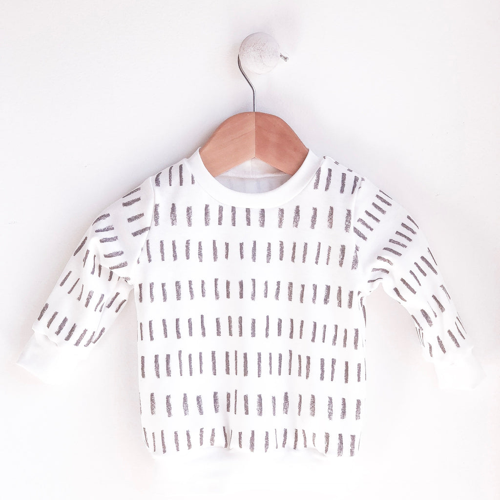 ORGANIC Lines Sweatshirt | charcoal